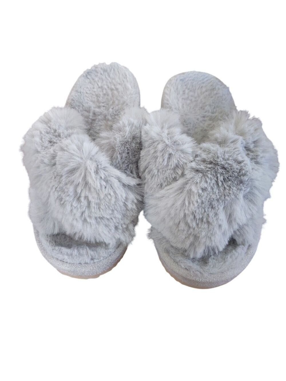 Women's Blue Gray Slippers Small